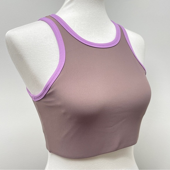 ANTHROPOLOGIE - WILO, Racer bra Sports bra in Mauve & lavender, size Medium - Picture 3 of 11